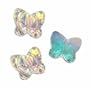 Swarovski Beads #5754 Butterflies 6mm Crystal AB (8)