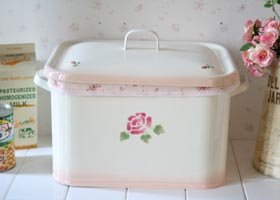 マニー ローズ ホーロー ミディー缶 