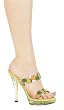 5" Heel Flower Sandal. by Ellie