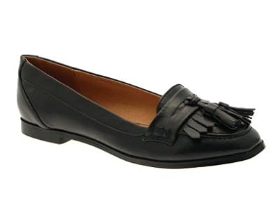 black womens brogues