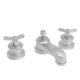 Newport Brass 1600/20 Stainless Steel MIRO Miro Double Handle Low Lead Widespread Lavatory Faucet wi
