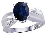 2.01 cts Genuine Oval Sapphire Ring. - 14kt White or Yellow Gold FREE GIFT BAG!