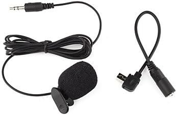3.5mm Hands Free Computer Clip on Mini Lapel Microphone with Adapter Cable for GoPro Hero3 /3+/4