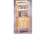 Review Home Styles  / Natural Baker's Rack with Stainless Steel Top