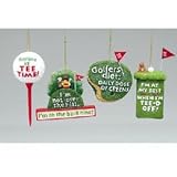 FLATBACK RESIN GOLF ORNAMENT - 3.25-4.5