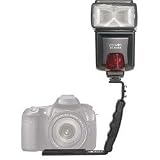 Zeikos ZE-BRK12 Right Angle Flash Bracket for DSLR Cameras and Point and Shoot Cameras
