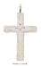 Sterling Silver DC Center Flower With Arrow Edge Cross Charm