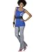 Dereon Plus Size Rhinestone-Trim Sleeveless Top & Boot-Cut Jeans