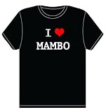 I LOVE MAMBO T-SHIRT - ladies and mens shirts - all sizes - wrapping and gift message service available