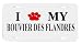 Bouvier Des Flandres Paw Love Dog Vanity Auto License Plate