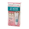 Nature's Cure Two-part Acne Treatment System, for Women, 60 Tablets, 1 Ounce Cream (PACK OF 3) - 3 MONTH SUPPLY from Nature's Cure
