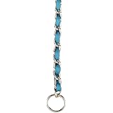 Guardian Gear 16-Inch Steel Dog Choke Chain with Nylon Webbing, Bluebird