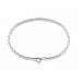 Sterling Silver Rolo Link Charm Bracelet
