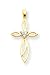 14k AA Diamond Cross Pendant