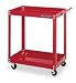 Westward 2CZY4 Utility Cart, 27 Wx18 Dx28 In H, 2 Shelves