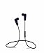New Black Sport Wireless Bluetooth 4.0+apt-X+ A2DP technology,Noise Cancellation, Stereo Earbuds/Headphone earphone with In-Line Microphone, Built in Li-battery