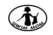BaySix Swim Mom Car Magnet