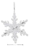 Sterling Silver Satin/DC Snowflake Charm