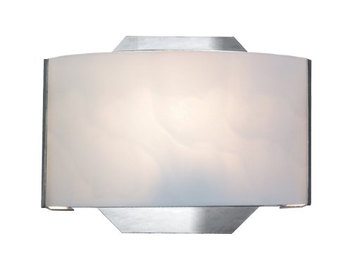 Eurofase SC-1DAK-05 Dakota 1-Light Wall Sconce, Chrome/White