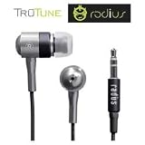  : Radius RA-HP01BK Ultra-Light Aluminum Earphone with Extension - Black
