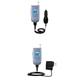 Essential Kit for the Samsung SGH-S500 - includes Car and Wall Charger with Rapid Charge Technology - Gomadic Brand w/ TipExchange Technology