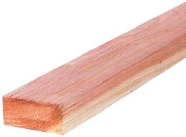Mendocino Forest Products 1-1/2 in. x 3-1/2 in. x 8 ft. Construction Common Redwood Lumber (4-Pack)