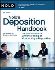 Nolo's Deposition Handbook 5th (fifth) edition Text Only