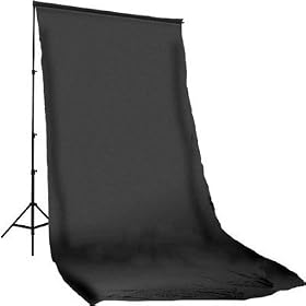 Professional Photography Studio Full Body Shot Black Muslin Backdrop 10' x 20' (3m x 6x)