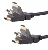 Aurum High Speed 270 Degree-Rotating HDMI Cable - 3 FT - 1.4 Version - 3 Feet