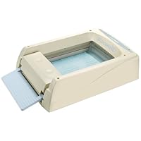 Scoopmaid By Littermaid Self-Cleaning Crystal Litter Box, White/Blue, Multi-Cat