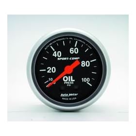 Auto Meter 3321 SPORT-COMP Oil Pressure Gauge