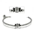 Beaded Bracelet for Baby Children in Antique Sterling Silver