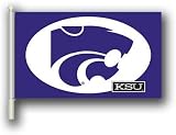 NCAA Kansas State Wildcats 11"x18" Car Flags with Bracket ( Set of Two )