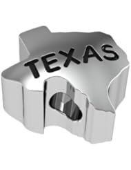 Texas Travel Bead Charm Fits Pandora Style Bracelets Including Chamilia, Troll and More. In Stock for Fast Shipping.