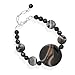 Banded Black Onyx Bracelet title=