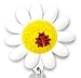 Daisy 3D Rubber Retractable Badge Holder