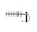 PCTEL Maxrad 890-960 MHz 10 dBd Gain Yagi Antenna