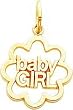 14K Gold Baby Girl Charm