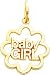 14K Gold Baby Girl Charm