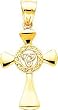 14K Gold Celtic Knot Cross Pendant