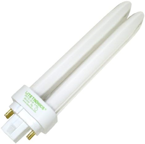Litetronics 49620 - L-12215 18W T4 D G24Q-2 2700K 4-PIN Double Tube 4 Pin Base Compact Fluorescent Light Bulb