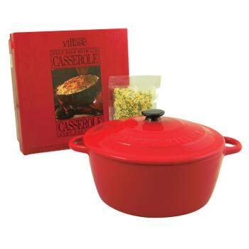 Gourmet du Village Deep Casserole Dish (With Lid) (Cranberry)