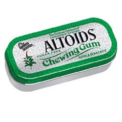 Altoids Sugar Free Curiously Strong Chewing Gums with SpearMint - 1.05 Oz, 10 Box by WRIGLEY'S