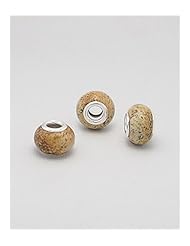 Jasper Bead In 92.5 Sterling Silver