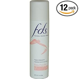 FDS Spray, Baby Powder, 2-Ounces (Pack of 12)