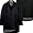 Reversible Wool-Blend Coat Black Small