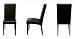 Baxton Studio Tall Leather Dining Chair, Set of 2, Espresso Brown