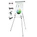 MasterVision FLX05102MV Telescoping Tripod Display Easel, Adjusts 38-Inch to 69-Inch High, Metal, Silver