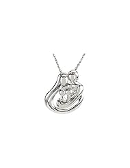 Embraced by the Heart (Family) Necklace in Sterling Silver