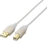 ELECOM USB2.0�P�[�u�� A-B�^�C�v �m�[�}�� 1.5m �~���L�[�z���C�g USB2-15SN